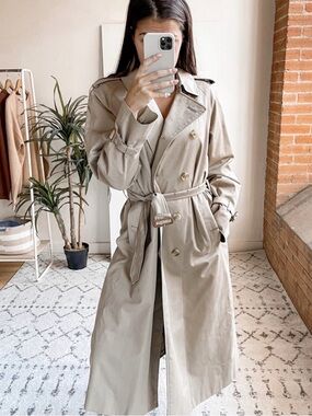 Burberry Chelsea Heritage Trench Coat Honey Tan US 8 Long Belted England Classic